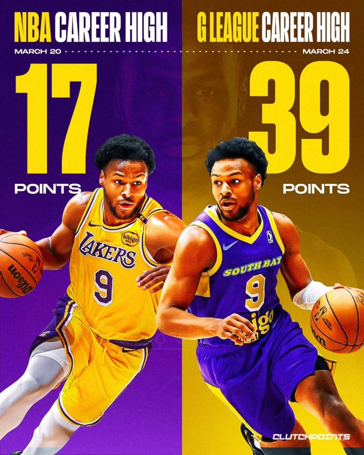 在進(jìn)步！布朗尼一周內(nèi)先后創(chuàng)下個(gè)人NBA和G聯(lián)盟單場得分新紀(jì)錄
